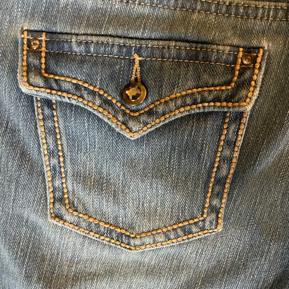 Belle Kim Gravel Blue Women's Jeans 14 petite